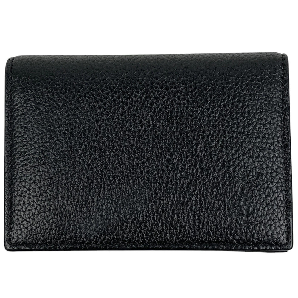 Saint Laurent Yves Card Case Wallet leather black